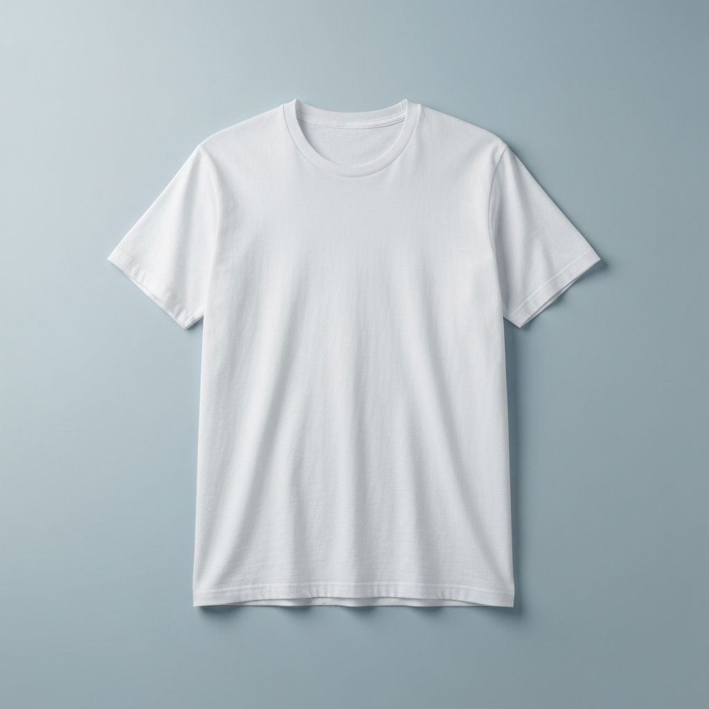 Classic White Crew Neck T-Shirt